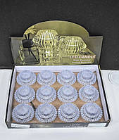 Прозорі декоративні LED-свічки на батарейці «Лампадка» комплект 12 шт.