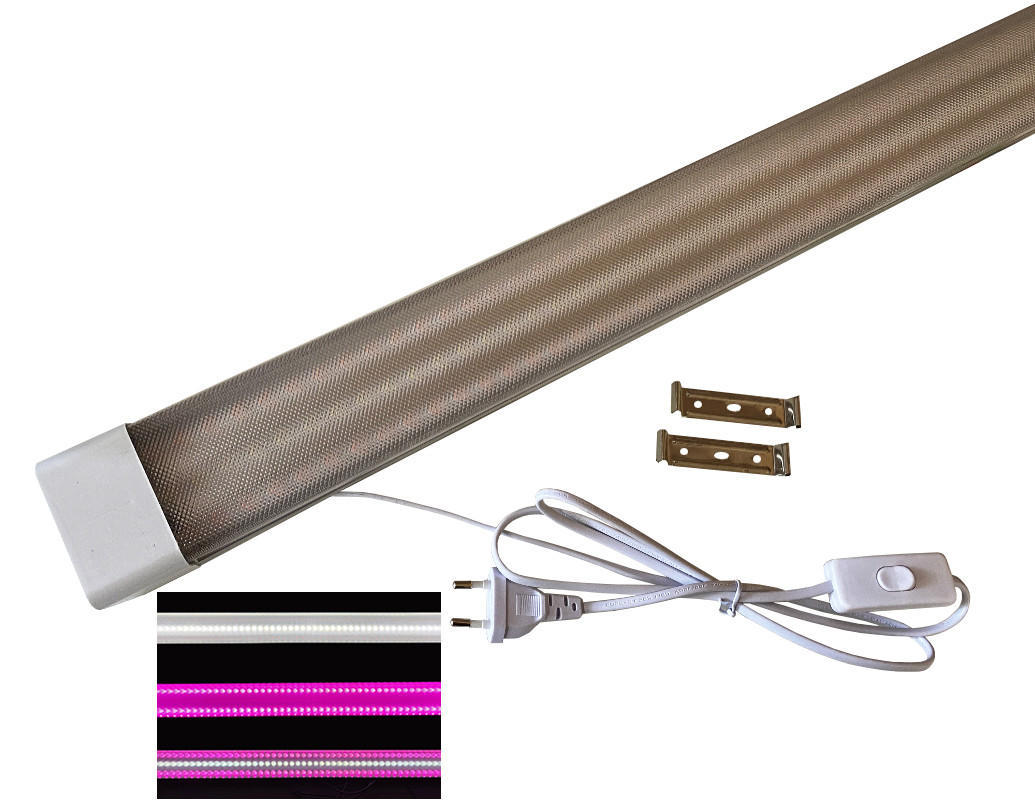 Фітосвітильник повного спектру світлодіодний Led-Story Florian PRO+white 30W 220V 0.6м чіп Bridgelux