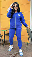 Флісовий теплий жіночий спортивний костюм великих розмірів (р.46-56). Арт-2450/15