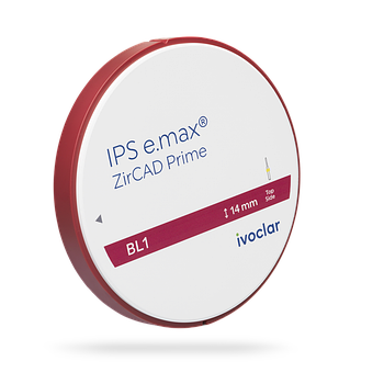 Цирконієвий диск IPS e.max ZirCAD для CAD/CAM обладнання PRIME 98.5-16мм/1