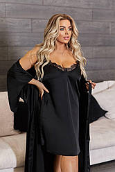 Сорочка для сну шовкова БАТАЛ