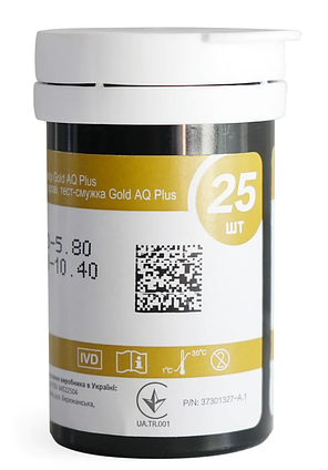 Тест смужки до глюкометра Heaco Gold AQ Plus (50 шт.), фото 3