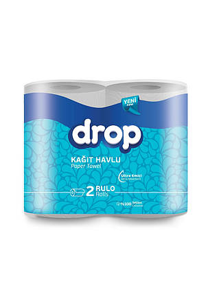 Паперовий рушник DROP 2рул/пач 2-шаровий, фото 1