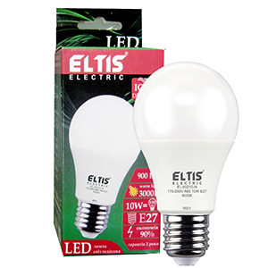 LED лампа 10 Ват 3000К Е27 аналог лампи розжарювання