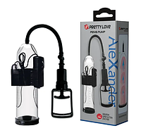 Вакуумна помпа з вібрацією Pretty Love — Penis Pump AleXander, 245 мм * 73 мм