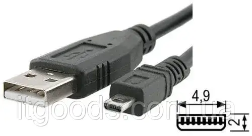 Кабель USB для фотоапарата Sony Cybershot DSC-H, H400, H300, H200, H100, H90, S650, S700, S5000, S750, S950