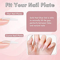 Makartt Solid Nail Glue Gel, Nail Tips Glue Gel, Nail Rhinestone Glue Gel, False Nail Glue, Strong Nail Glue д, фото 3