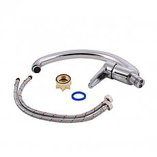 Змішувач для кухні Lidz Nicole 008F (k35) LDNIC008FCRM21877 Chrome, фото 4