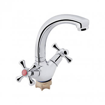 Змішувач для кухні Lidz Lamb 272F двохвентильний LDLAM272FCRM22018 Chrome, фото 1