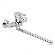 Змішувач для ванни Lidz Nicole 005 з поворотним виливом (з душовим гарнітуром) (k35) LDNIC005CRM22140 Chrome, фото 3