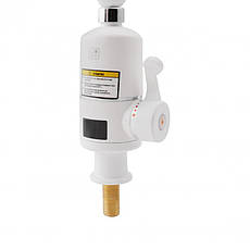 Проточний кран-водонагрівач кухонний для кухні Lidz Warm 057 LDWAR057WCR24983 White / Chrome, фото 3