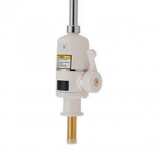 Проточний кран-водонагрівач кухонний для кухні Lidz Warm 056 LDWAR056WCR24984 White / Chrome, фото 3