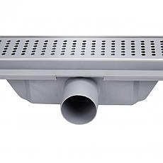 Трап Qtap Dry FB304-600 лінійний з сухим закривом та нержавіючою решіткою 600х73, фото 4