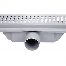 Трап Qtap Dry FB304-700 лінійний з сухим закривом та нержавіючою решіткою 700х73, фото 4