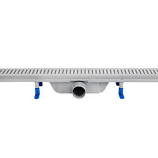 Трап Qtap Dry FB304-800 лінійний з сухим закривом та нержавіючою решіткою 800х73, фото 3