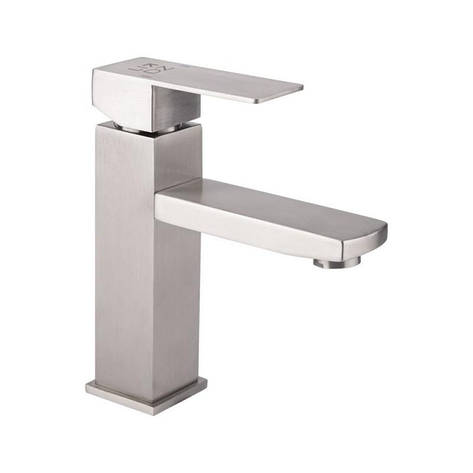 Змішувач для раковини Lidz Kubis 001F (k35) LDKUB001FNKS28534 Nickel, фото 1