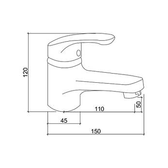 Змішувач для раковини Brinex 36W 001, фото 2