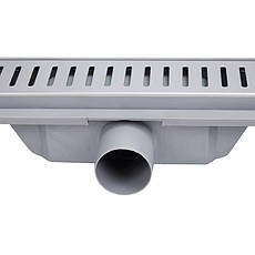 Трап Qtap Dry FA304-600 лінійний з сухим закривом та нержавіючою решіткою 600х73, фото 4