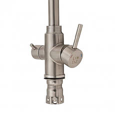 Змішувач для кухні Lidz Aria 020F1 з підключенням для питної води (k35) LDARI020F1NKS34941 Nickel, фото 4