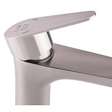 Змішувач для раковини Lidz Vida 001F (k35) LDVID001FNKS34954 Nickel, фото 3