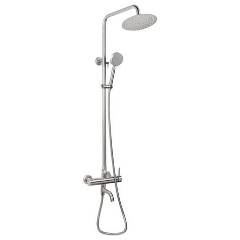 Душова система універсальна Lidz Aria 1031 на три споживача (з виливом) (k35) LDARI1031NKS34933 Nickel, фото 1