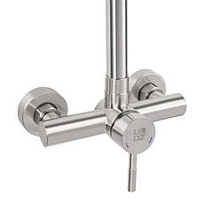 Душова система для кабані Lidz Aria 1010 на одного споживача (k35) LDARI1010NKS34934 Nickel, фото 3