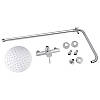 Душова система для кабані Lidz Aria 1010 на одного споживача (k35) LDARI1010NKS34934 Nickel, фото 7