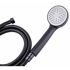 Змішувач для ванни Lidz Nicole 006 з поворотним виливом (з душовим гарнітуром) (k35) LDNIC006BLA35180 Black, фото 4