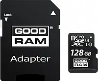 Карта памяти Goodram microSDXC 128GB UHS-I U1 + SD-адаптер (M1AA-1280R12)