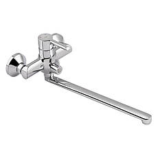 Змішувач для ванни Qtap Grand з поворотним виливом (з душовим гарнітуром) QTGRACRM005 Chrome, фото 3