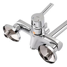 Змішувач для ванни Qtap Grand з поворотним виливом (з душовим гарнітуром) QTGRACRM005 Chrome, фото 5