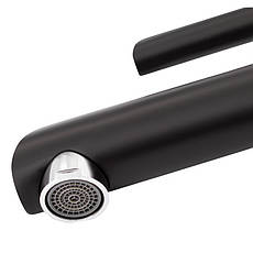 Змішувач для раковини Qtap Grand QTGRABCR001F Chrome/Black, фото 5