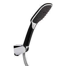 Змішувач для ванни Qtap Grand з поворотним виливом (з душовим гарнітуром) QTGRABCR005 Chrome/Black, фото 5