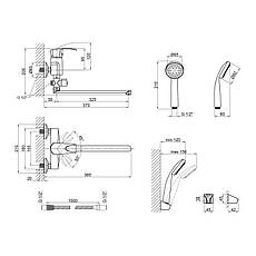 Змішувач для ванни Lidz Anny 005C2 з поворотним виливом (з душовим гарнітуром) (k40) LDANN005C2CRM35102 Chrome, фото 2