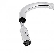 Змішувач для кухні Qtap Lenicka з висувним виливом QTLEN9138103UC Chrome, фото 5