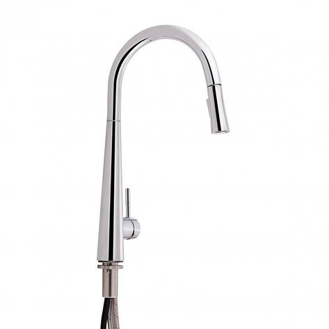 Змішувач для кухні Qtap Evicka з висувним виливом QTEVI9135103UC Chrome, фото 1