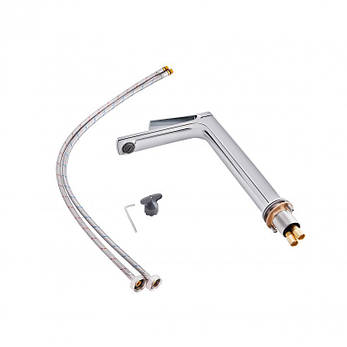 Змішувач для раковини Qtap Slavonice високий QTSLV10H42103C Chrome, фото 3