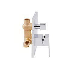 Душова система універсальна Qtap Aquarius прихованого монтажу на два споживача QTAQA64103NGC Chrome, фото 4