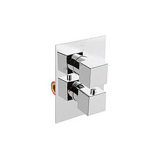 Душова система універсальна Qtap Aquarius термостатична прихованого монтажу на два споживача QTAQA65T103NGC, фото 3