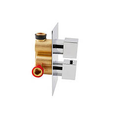 Душова система універсальна Qtap Aquarius термостатична прихованого монтажу на два споживача QTAQA65T103NGC, фото 4