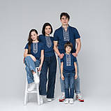 Жіноча футболка з вишивкою "Сила Роду" синя, фото 8