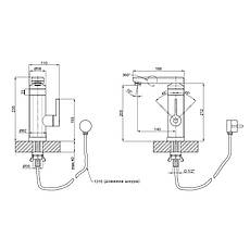Проточний кран-водонагрівач кухонний для кухні Lidz Warm 061 LDWAR061WCR35431 White / Chrome, фото 2