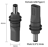 Адаптер роз'єму USB Type-C на DC 5.5 2.1 Starlink adapter, фото 3