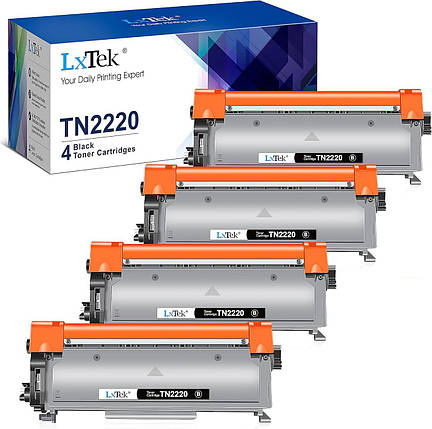 Тонер LxTek TN2220 TN-2220 сумісний з Brother TN2220 TN 2220 для Brother MFC-7360N HL-2130 FAX-2840 HL-2240 H, фото 1