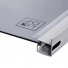 Душова кабіна Lidz Latwa SC80x80.SAT.HIGH.GR, скло тоноване 4 мм без піддона, фото 5