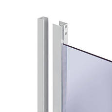 Душова кабіна Lidz Latwa SC90x90.SAT.MID.GR, скло тоноване 4 мм без піддона, фото 3