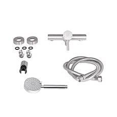 Змішувач для душу Lidz Aria 010 (з душовим гарнітуром) (k35) LDARI010NKS43361 Nickel, фото 4