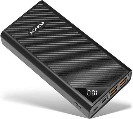 Портативний зарядний пристрій для телефона Power Bank ємністю 30000 мА·год, зовнішній резервний акумулятор висо, фото 1