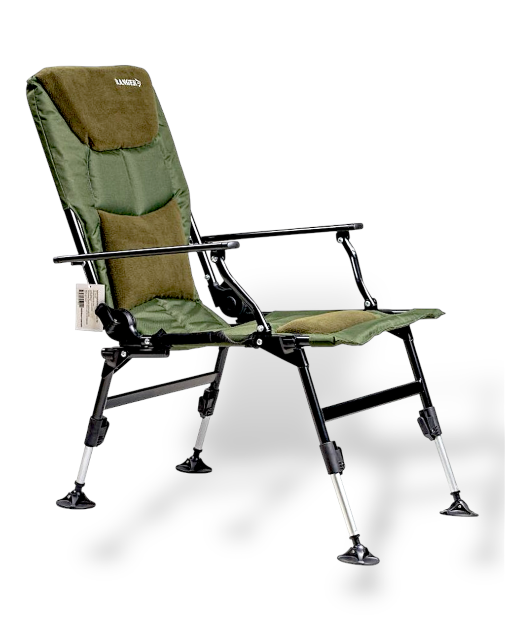 Крiсло коропове з відкидною спинкою Ranger Comfort Fleece SL-11 до 130кг, олива, фото 1