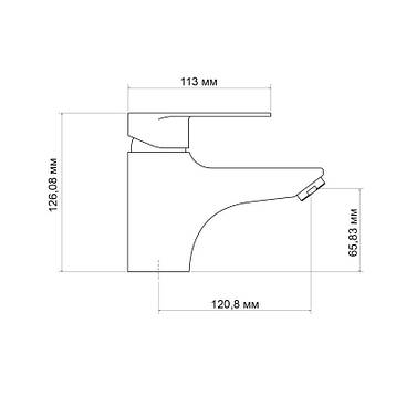 Змішувач для раковини Lidz Tani 001F1 (k40) LDTAN001F1CRM44957 Chrome, фото 2